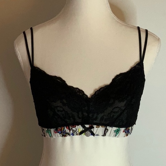 Christian Lacroix Size Medium black lace bra. Worn once! - Picture 1 of 7